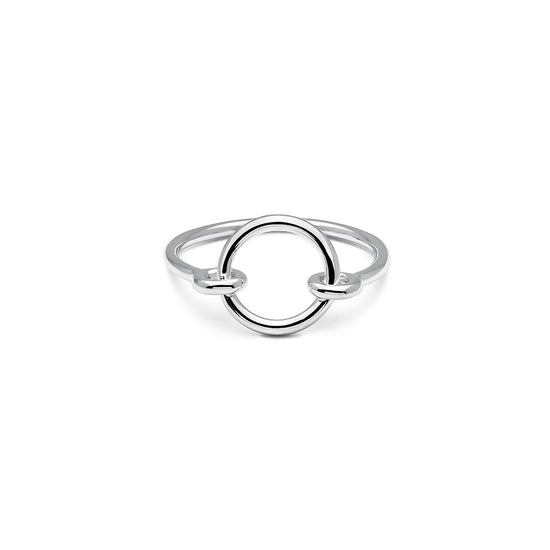 anillo de plata mujer round | Joyas Trèsminé