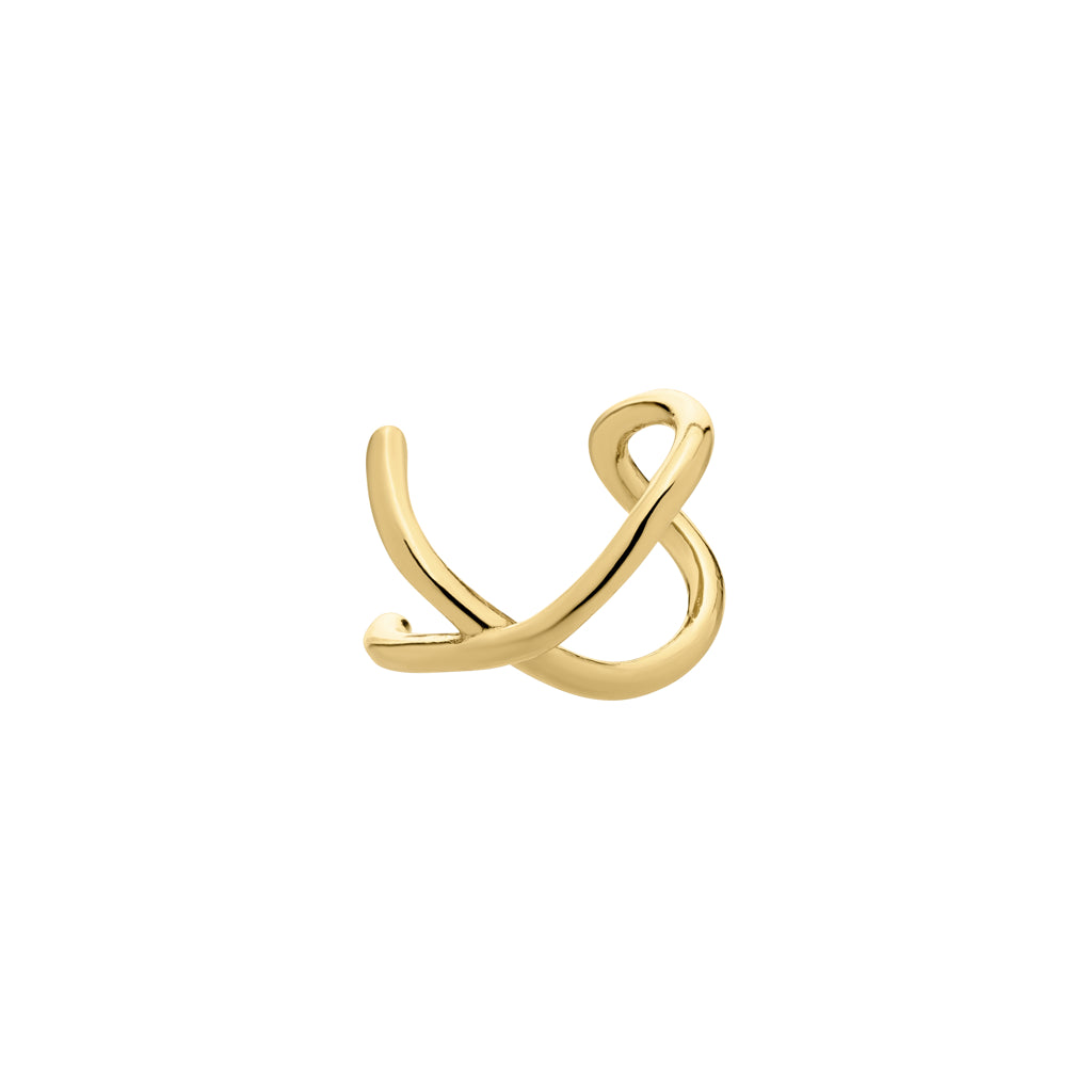 pendiente oro earcuff bow | Joyas Trèsminé