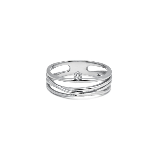 anillo de plata polaris | Joyas Trèsminé