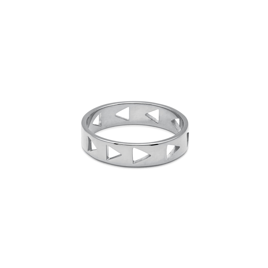 anillo de plata 925 triangle | Joyería Trèsminé