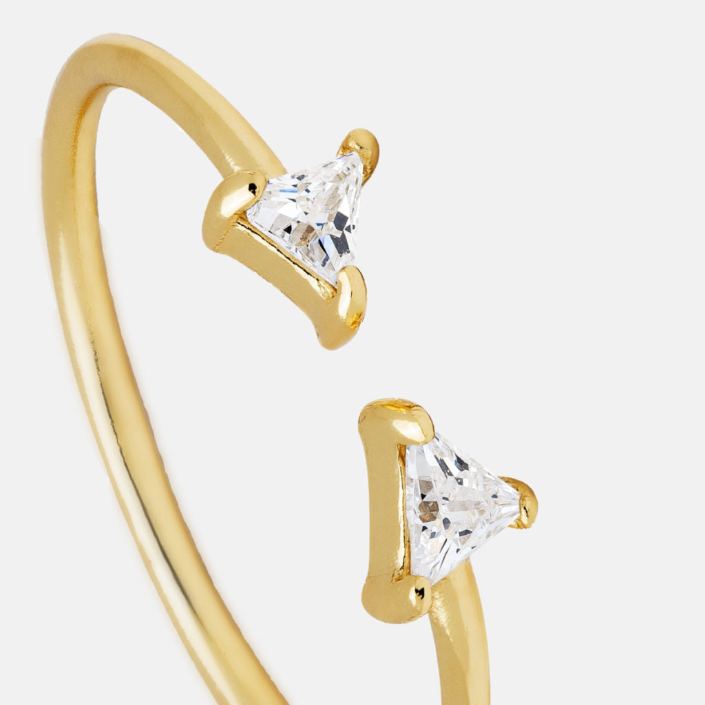 anillo de oro brigitte con circonita blanca